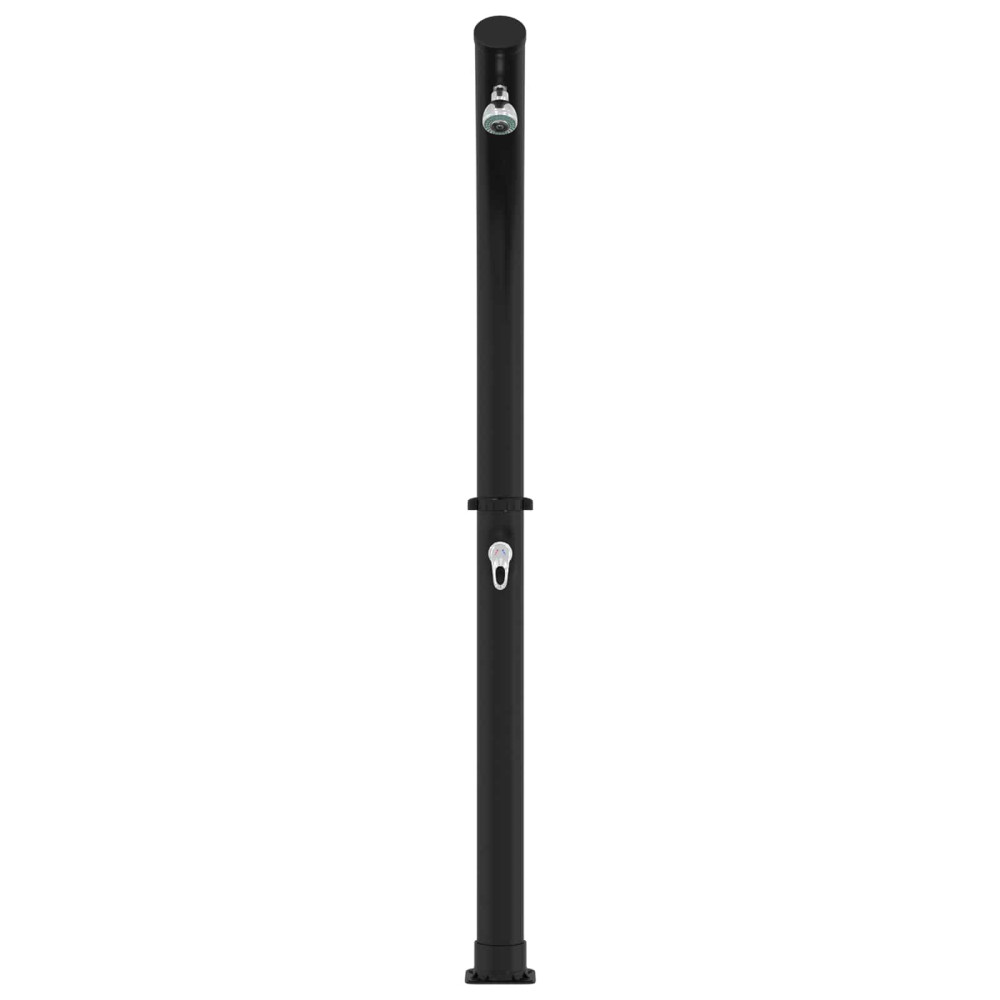 Produktbild för Solardusch med duschhuvud 20 l PVC, ABS, Zinklegering Svart