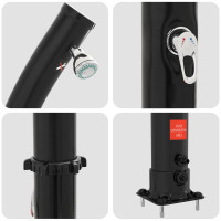 Produktbild för Solardusch med duschhuvud 20 l PVC, ABS, Zinklegering Svart