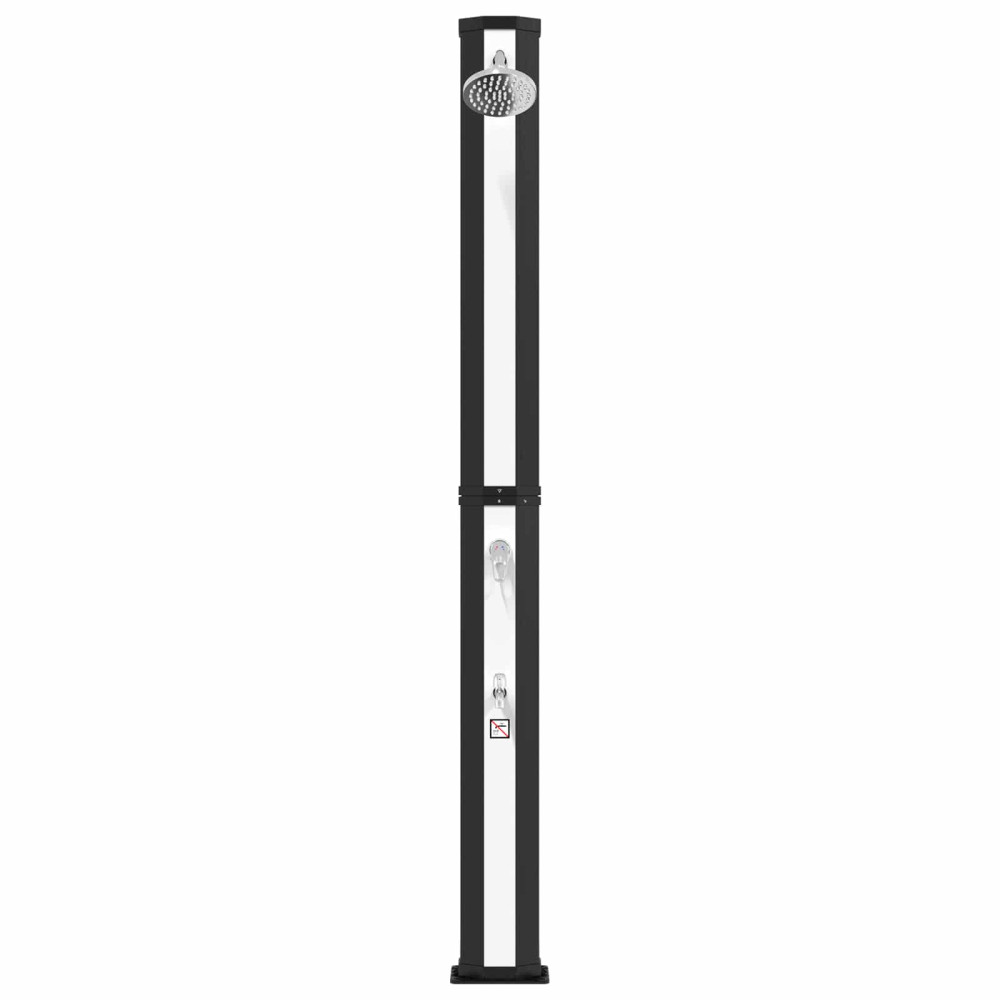 Produktbild för Solardusch med duschhuvud och kran 40 l PVC, ABS, Zinklegering