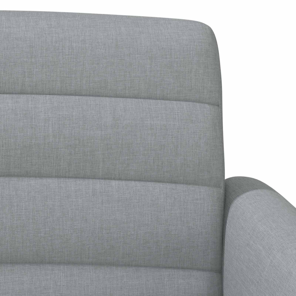 Produktbild för Loveseat med knapprapport Ljusgrå 116 x 67 x 80 cm Tyg