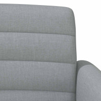 Produktbild för Loveseat med knapprapport Ljusgrå 116 x 67 x 80 cm Tyg