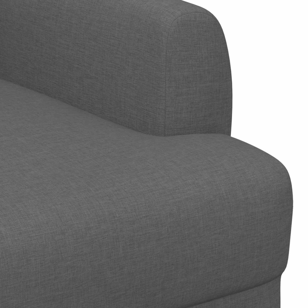Produktbild för Loveseat med knapprapport Mörkgrå 116 x 67 x 80 cm Tyg