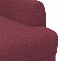 Produktbild för Loveseat med knapprapport Vinröd 116 x 67 x 80 cm Tyg