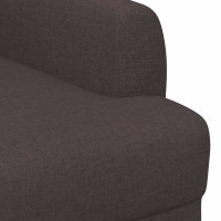 Produktbild för Loveseat med knapprapport Mörkbrun 116 x 67 x 80 cm Tyg