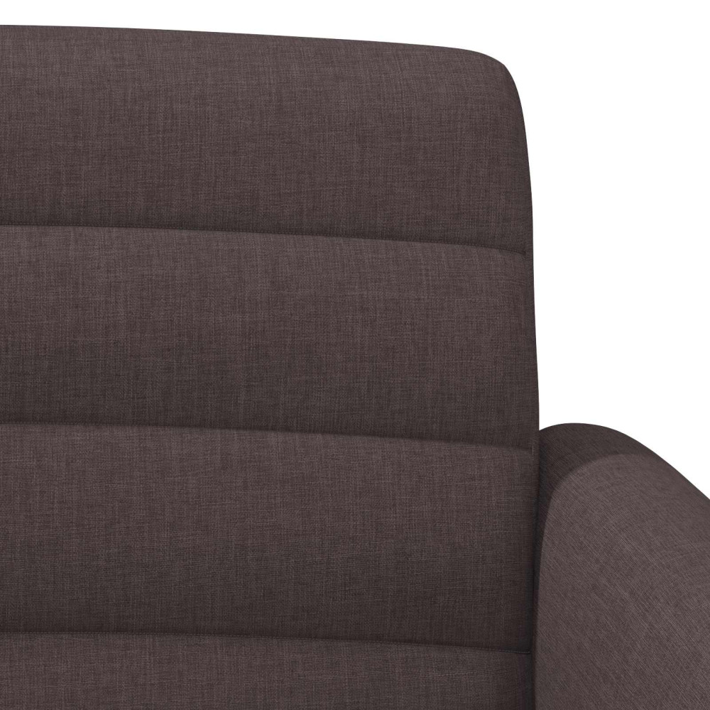 Produktbild för Loveseat med knapprapport Mörkbrun 116 x 67 x 80 cm Tyg
