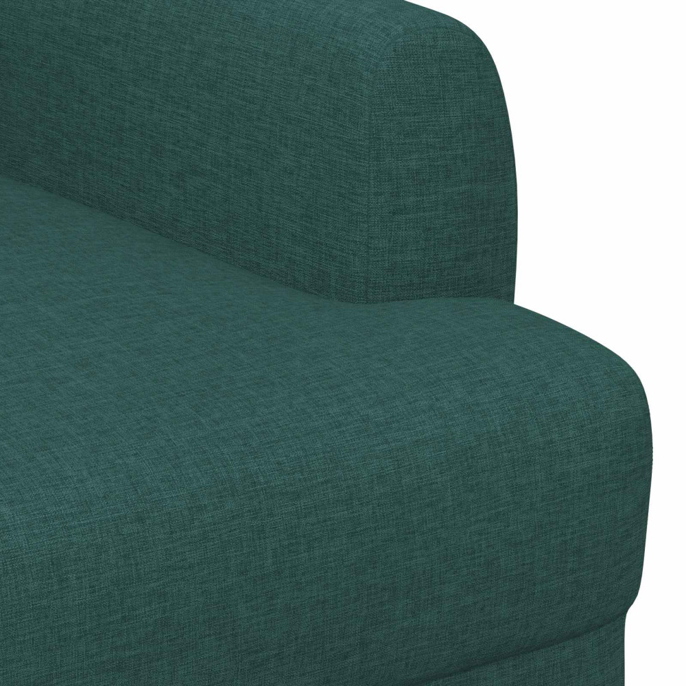Produktbild för Loveseat med knapprapport Mörkgrön 116 x 67 x 80 cm Tyg