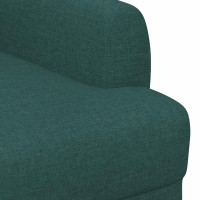 Produktbild för Loveseat med knapprapport Mörkgrön 116 x 67 x 80 cm Tyg