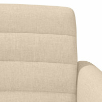 Produktbild för Loveseat med knapprapport Gräddvit 116 x 67 x 80 cm Tyg