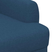 Produktbild för Loveseat med knapprapport Blå 116 x 67 x 80 cm Tyg