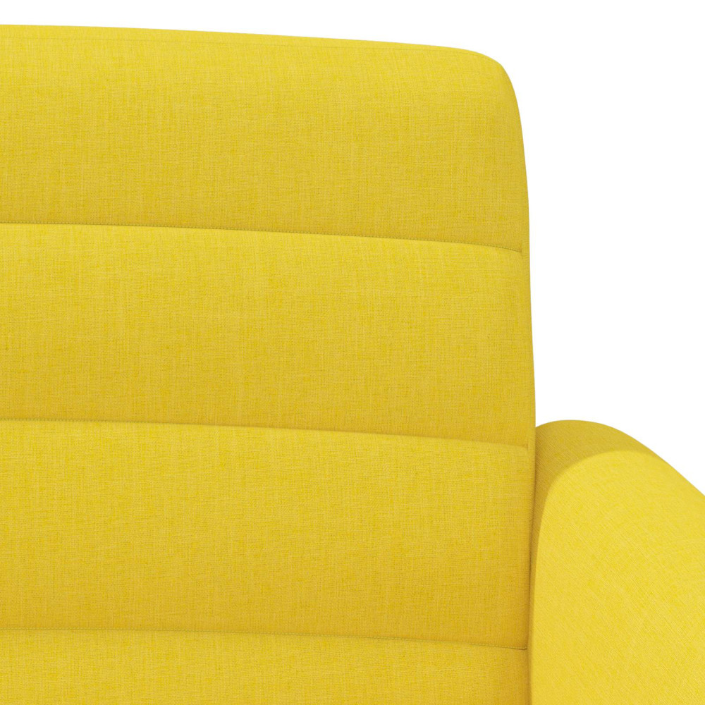 Produktbild för Loveseat med knapprapport Ljus Gul 116 x 67 x 80 cm Tyg