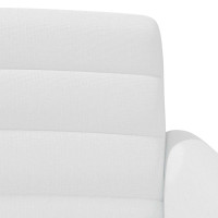 Produktbild för Loveseat med knapprapport Vit 116 x 67 x 80 cm Tyg