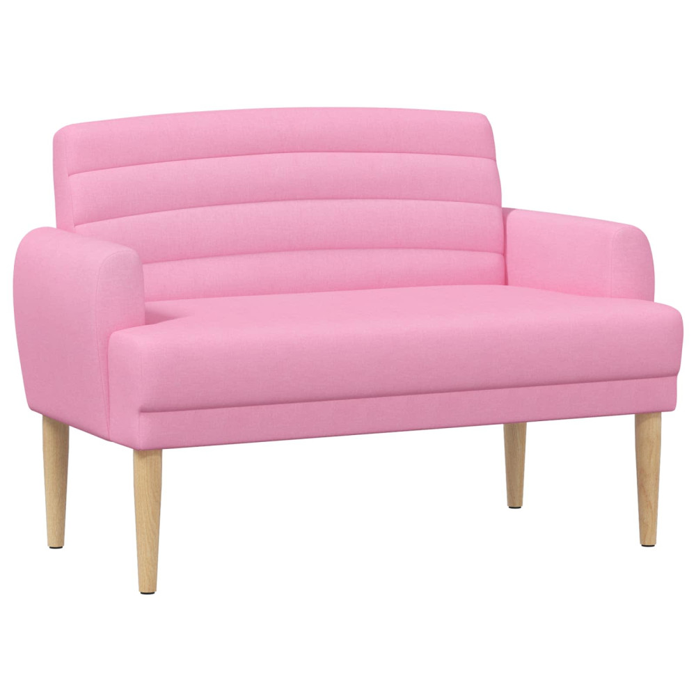 Produktbild för Loveseat med knapprapport Rosa 116 x 67 x 80 cm Tyg
