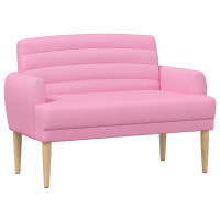 Produktbild för Loveseat med knapprapport Rosa 116 x 67 x 80 cm Tyg