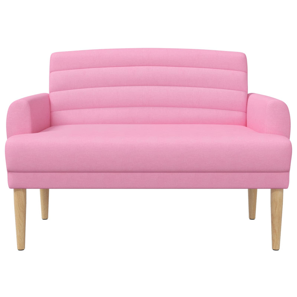 Produktbild för Loveseat med knapprapport Rosa 116 x 67 x 80 cm Tyg