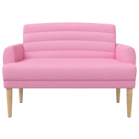 Produktbild för Loveseat med knapprapport Rosa 116 x 67 x 80 cm Tyg