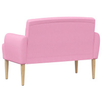 Produktbild för Loveseat med knapprapport Rosa 116 x 67 x 80 cm Tyg