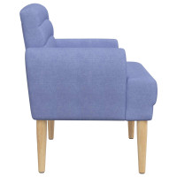 Produktbild för Loveseat med knapprapport Jeansblå 116 x 67 x 80 cm Tyg