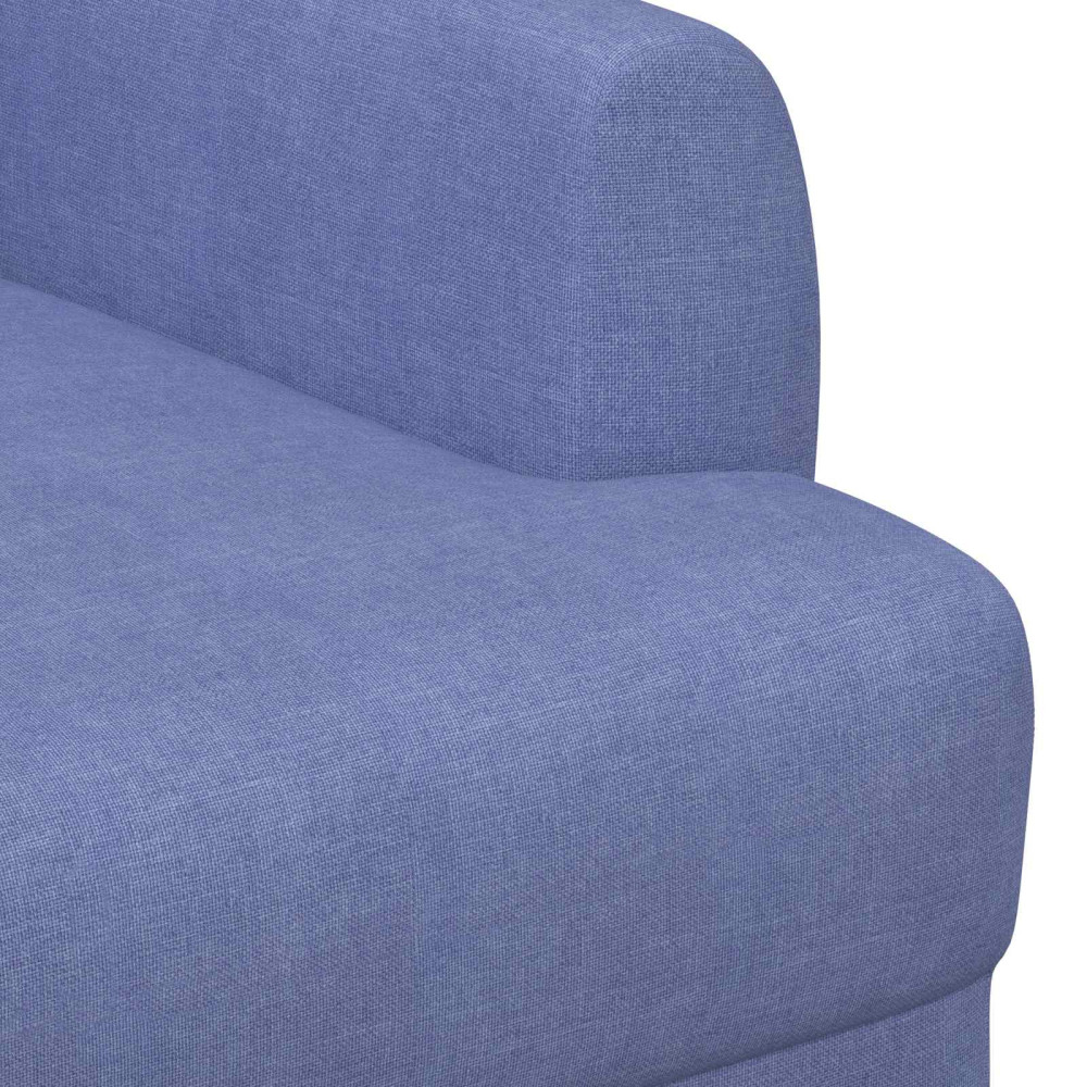 Produktbild för Loveseat med knapprapport Jeansblå 116 x 67 x 80 cm Tyg