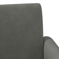 Produktbild för Loveseat med knapprapport Mörkgrå 116 x 67 x 81 cm Kordread tyg