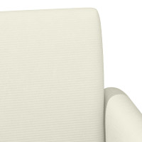 Produktbild för Loveseat med knapprapport Gräddvit 116 x 67 x 81 cm