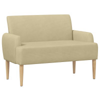 Produktbild för Loveseat med knapprapport Ljust gröngrå 116 x 67 x 81 cm