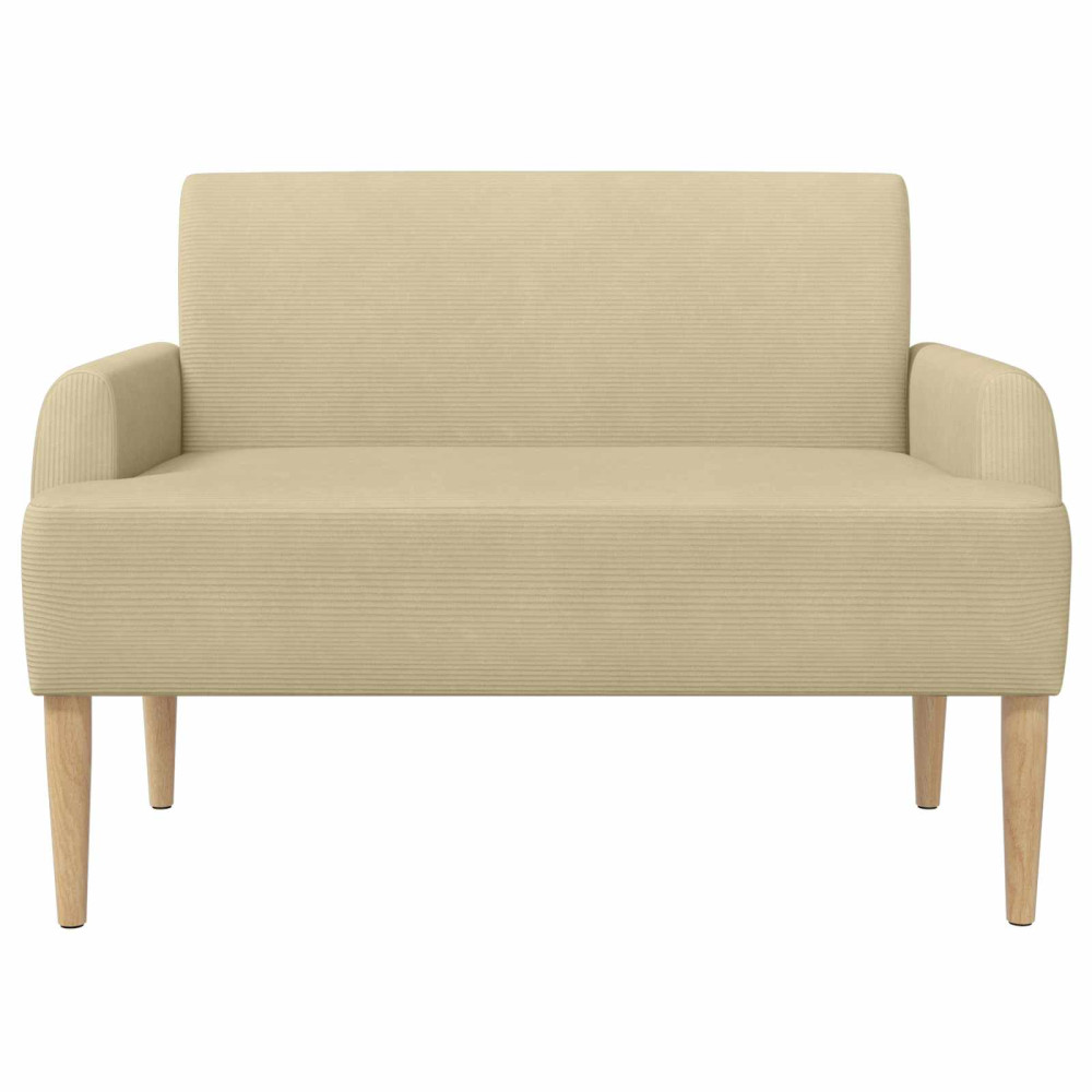 Produktbild för Loveseat med knapprapport Ljust gröngrå 116 x 67 x 81 cm