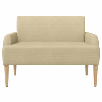 Produktbild för Loveseat med knapprapport Ljust gröngrå 116 x 67 x 81 cm