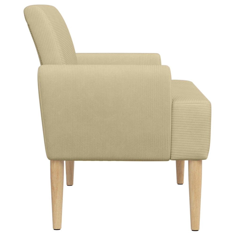 Produktbild för Loveseat med knapprapport Ljust gröngrå 116 x 67 x 81 cm