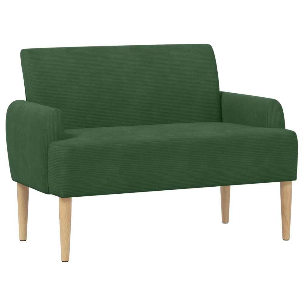 Produktbild för Loveseat med knapprapport Jungelgrön 116 x 67 x 81 cm