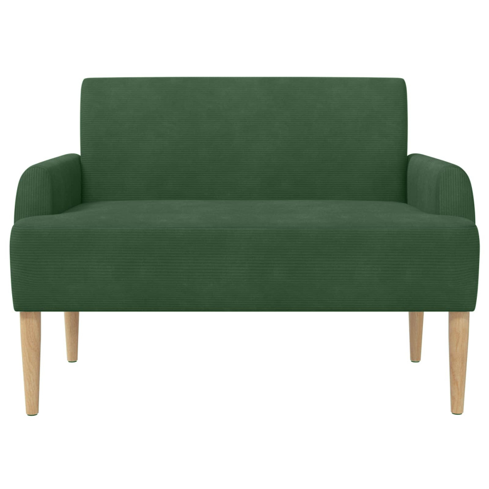 Produktbild för Loveseat med knapprapport Jungelgrön 116 x 67 x 81 cm
