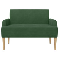 Produktbild för Loveseat med knapprapport Jungelgrön 116 x 67 x 81 cm
