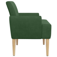 Produktbild för Loveseat med knapprapport Jungelgrön 116 x 67 x 81 cm