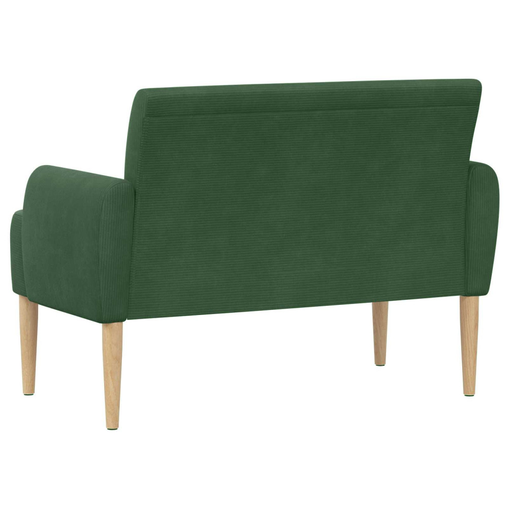 Produktbild för Loveseat med knapprapport Jungelgrön 116 x 67 x 81 cm