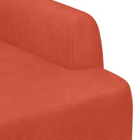 Produktbild för Loveseat med knapprapport Röd orange 116 x 67 x 81 cm