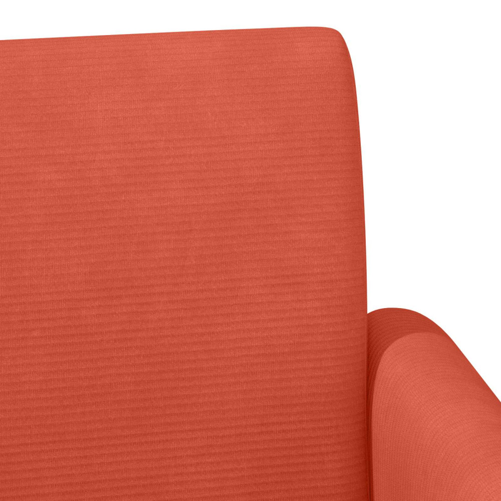 Produktbild för Loveseat med knapprapport Röd orange 116 x 67 x 81 cm