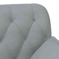 Produktbild för Loveseat med knapprapport Ljusgrå 111 x 68 x 80 cm Tyg