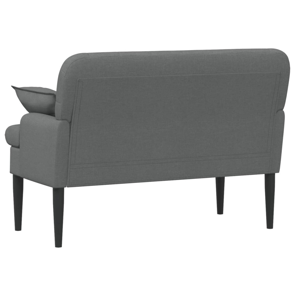 Produktbild för Loveseat med knapprapport Mörkgrå 111 x 68 x 80 cm Tyg