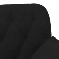 Produktbild för Loveseat med knapprapport Svart 111 x 68 x 80 cm Tyg