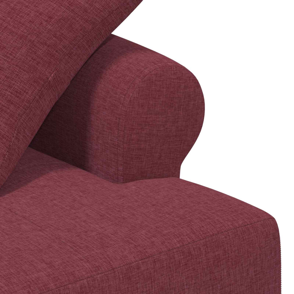 Produktbild för Loveseat med knapprapport Vinröd 120 x 65 x 79 cm Tyg