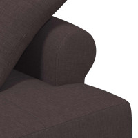 Produktbild för Loveseat med knapprapport Mörkbrun 120 x 65 x 79 cm Tyg