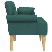 Produktbild för Loveseat med knapprapport Mörkgrön 120 x 65 x 79 cm Tyg