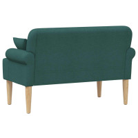 Produktbild för Loveseat med knapprapport Mörkgrön 120 x 65 x 79 cm Tyg