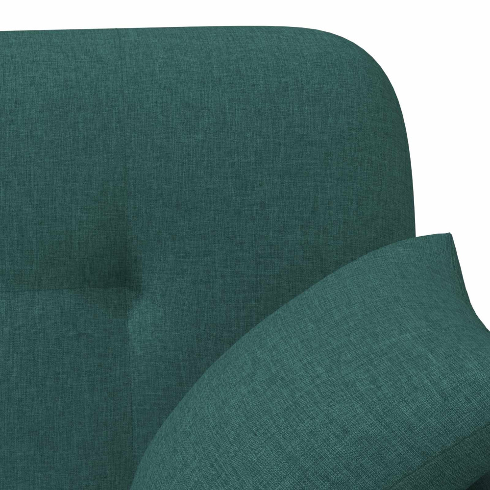 Produktbild för Loveseat med knapprapport Mörkgrön 120 x 65 x 79 cm Tyg