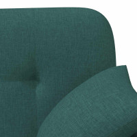 Produktbild för Loveseat med knapprapport Mörkgrön 120 x 65 x 79 cm Tyg