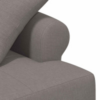 Produktbild för Loveseat med knapprapport Taupe 120 x 65 x 79 cm Tyg