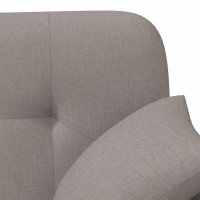 Produktbild för Loveseat med knapprapport Taupe 120 x 65 x 79 cm Tyg
