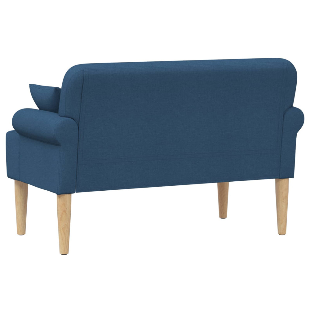 Produktbild för Loveseat med knapprapport Blå 120 x 65 x 79 cm Tyg