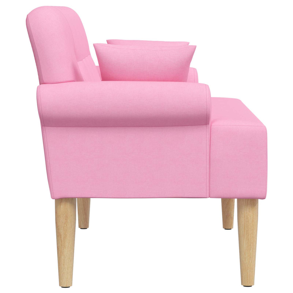 Produktbild för Loveseat med knapprapport Rosa 120 x 65 x 79 cm Tyg