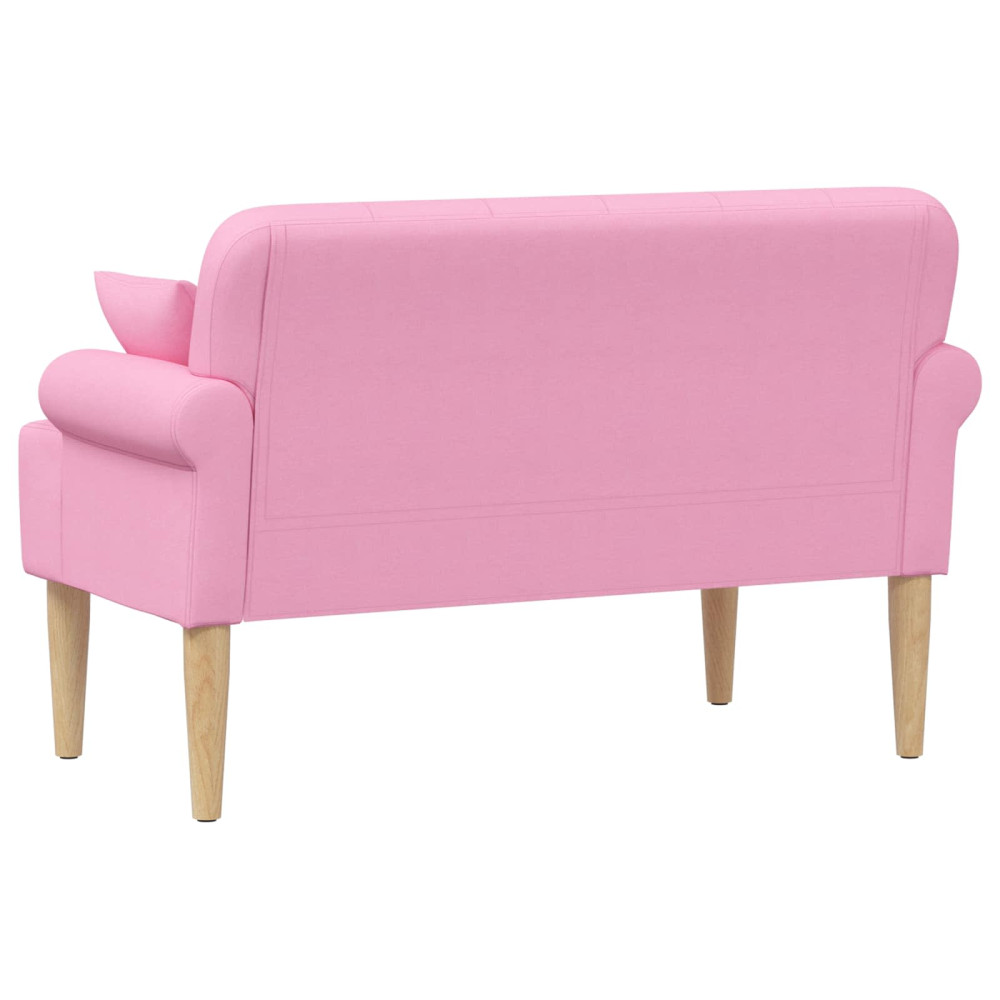 Produktbild för Loveseat med knapprapport Rosa 120 x 65 x 79 cm Tyg