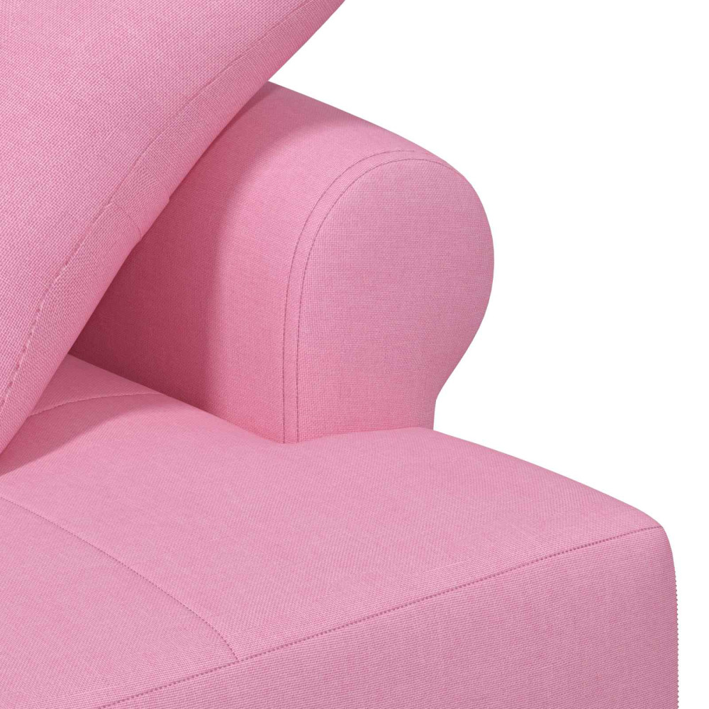 Produktbild för Loveseat med knapprapport Rosa 120 x 65 x 79 cm Tyg